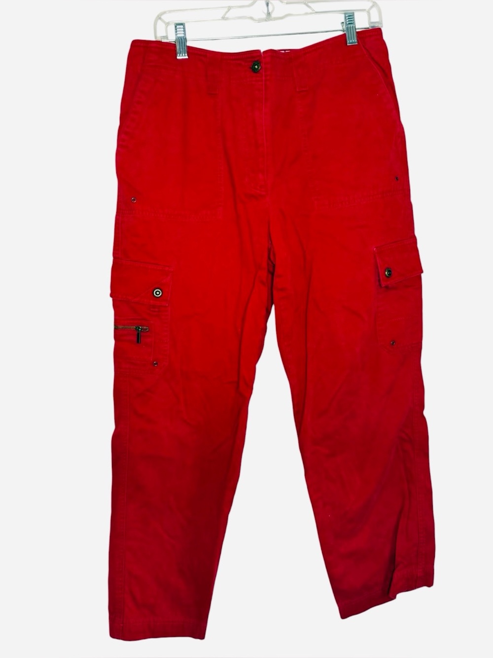 Vintage Lauren Ralph Lauren Red Utility Cargo Pants Size 12